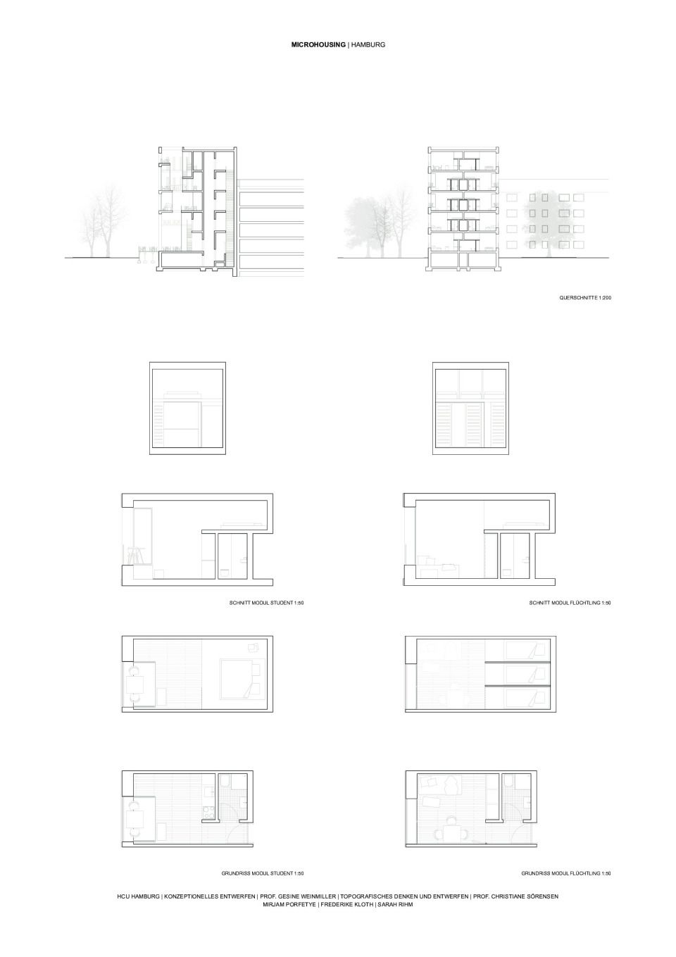 Plan 10 Schnitte Grundrisse
