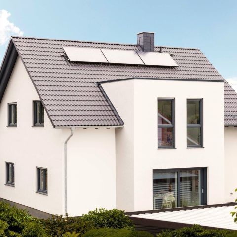 Neubau Einfamilienhaus mit KfW55 Wärmelösung