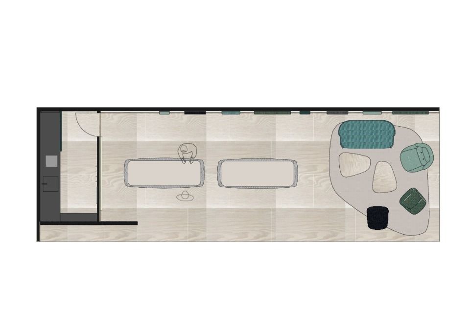 Grundriss_Messestand Camira / Stockholm Furniture & Light Fair 2019_raumkontor