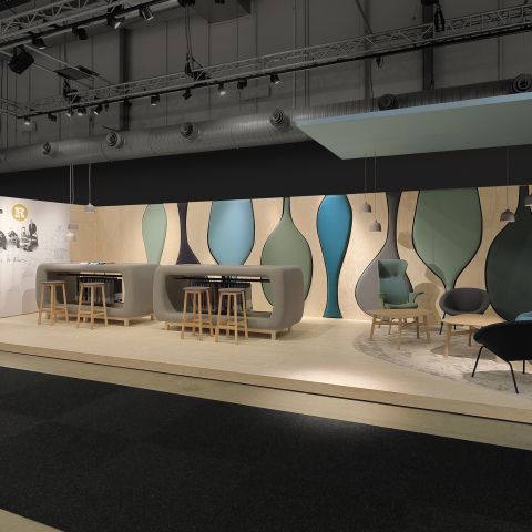 Messestand Camira / Stockholm Furniture & Light Fair 2019