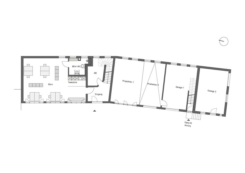 Grundriss Erdgeschoss | Büro