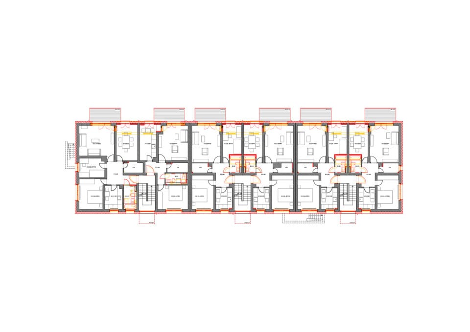 Grundriss 1. - 3. Obergeschoss