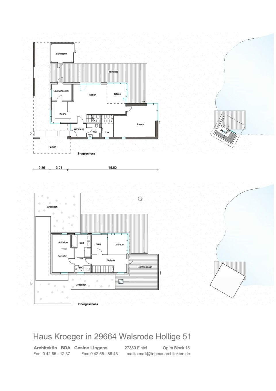 Haus Kroeger-Grundrisse