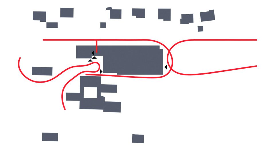 Pictogramm Fußgängerbeziehungen