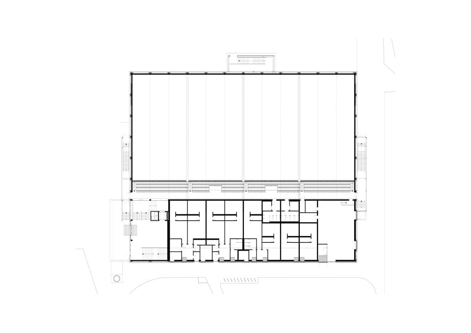 Grundriss EG | Sporthalle Käthe-Kollwitz-Gesamtschule, Leverkusen
