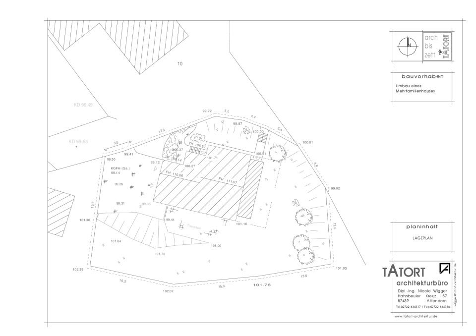 Lageplan am See