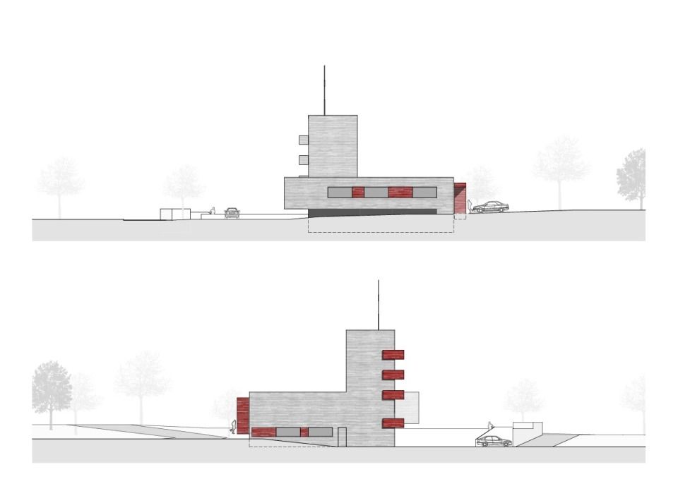 Ost- und Westfassade