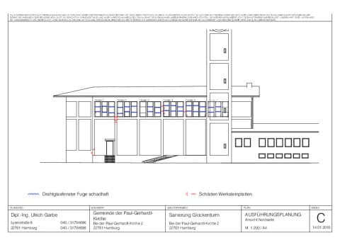 Schadensaufnahme Fassade