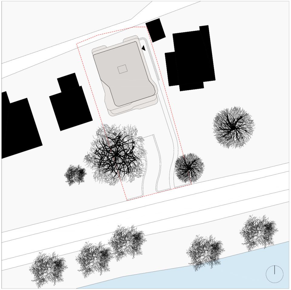 Lageplan mit städtebaulicher Situation