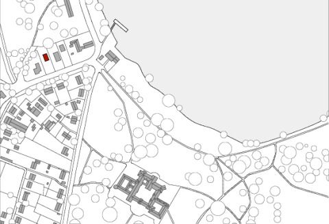 Lageplan. Das Haus liegt direkt an der Grenze der zum Weltkulturerbe erklärten Potsdamer Kulturlandschaft.