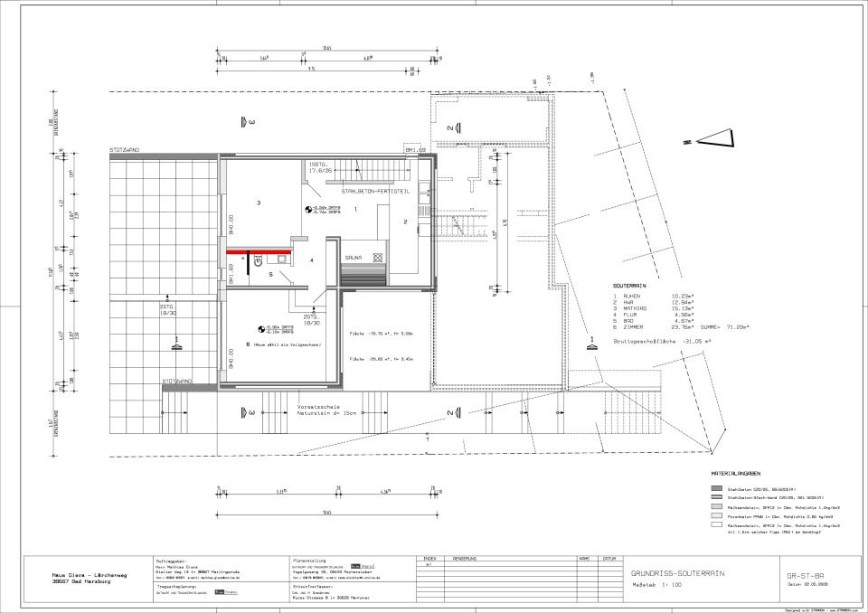 Grundriss Souterrain