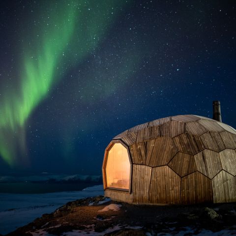 Wanderhütte am Polarkreis