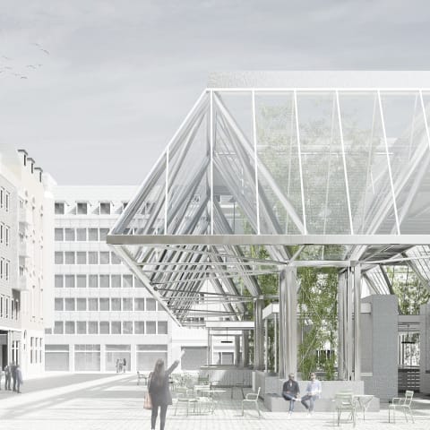 Carlsplatz - Dach - Hybrid - Markt