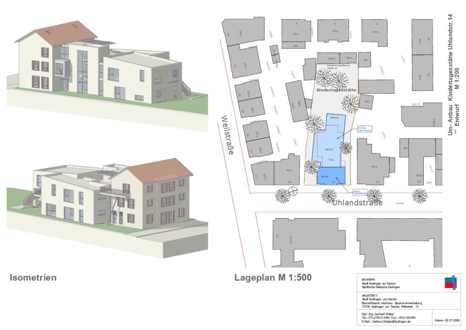 Lageplan Isometrie