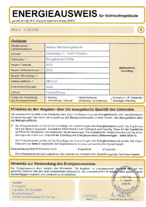 Energieausweis