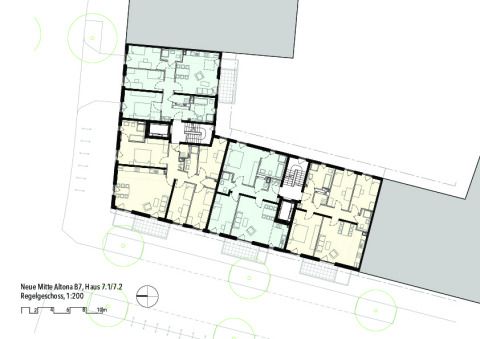 Grundriss Regelgeschoss 2.-4.OG