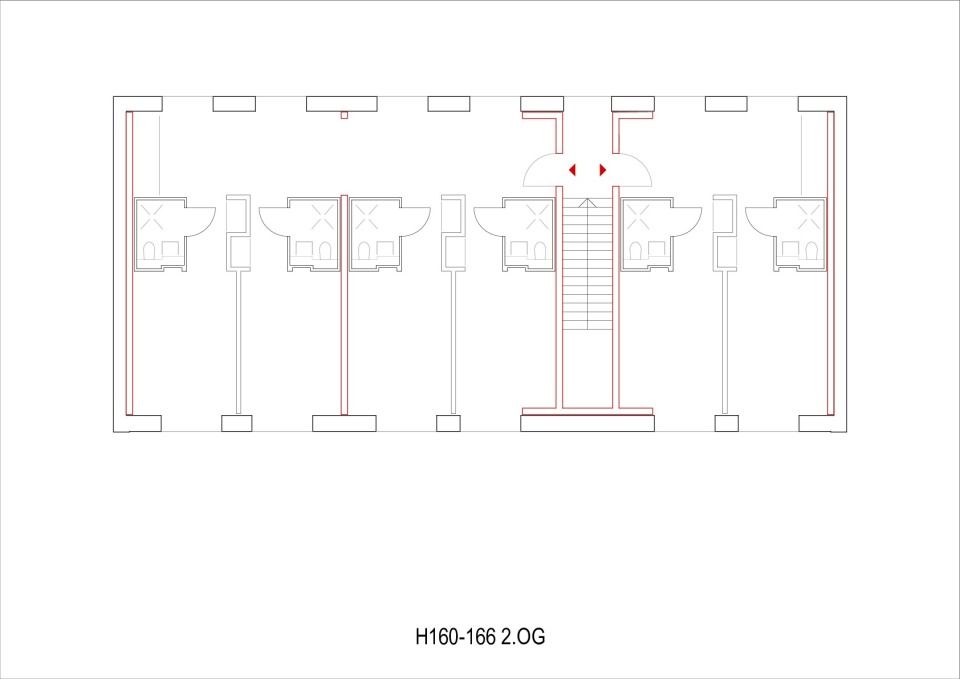 Grundriss Haus 160-166 2.OG