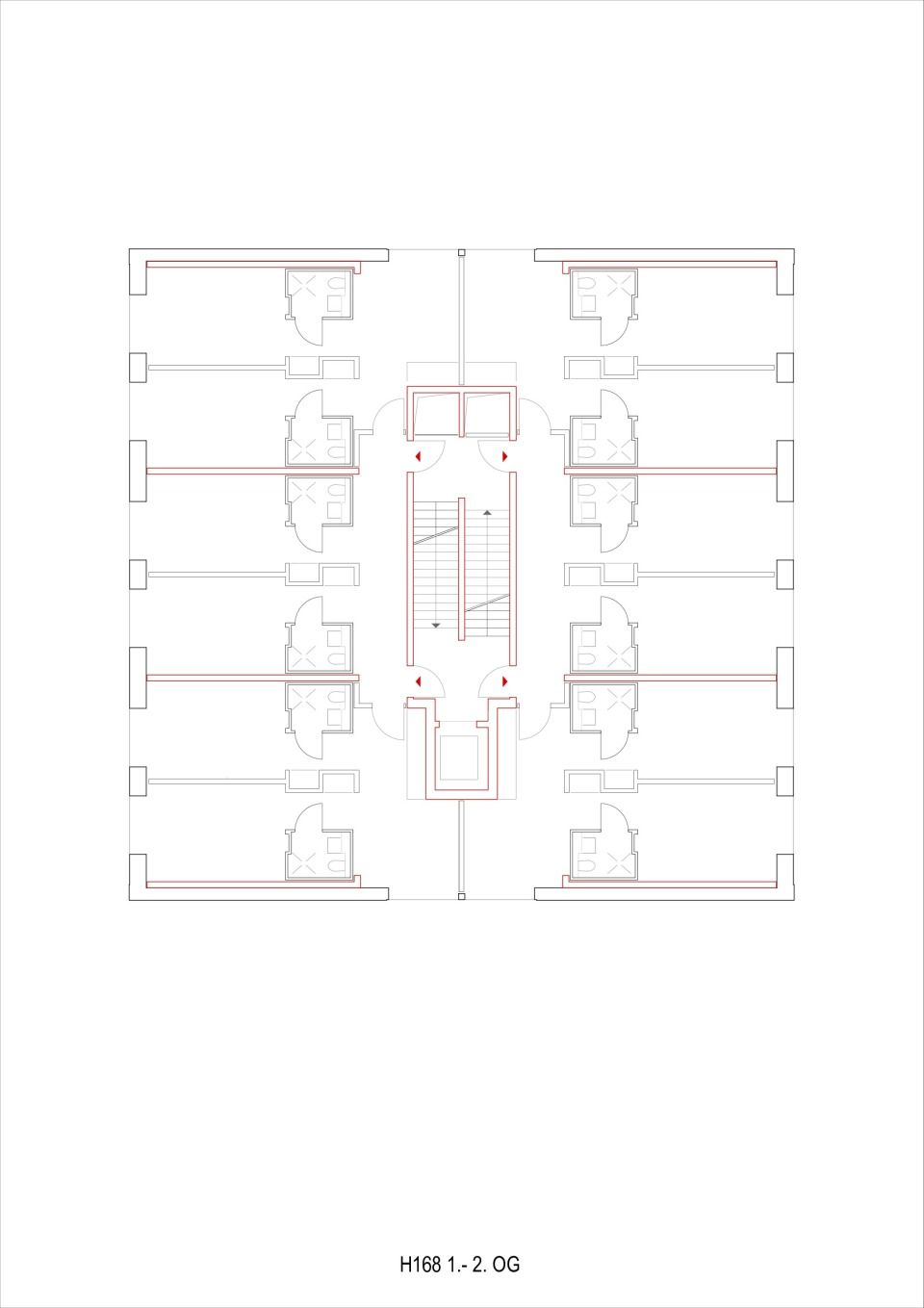 Grundriss Haus 168, 1.OG