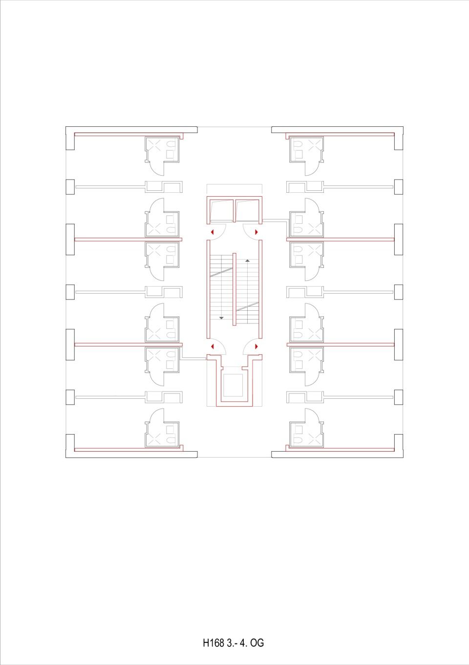 Grundriss Haus 168, 3.OG