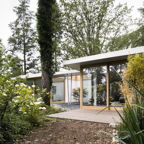 Ein Bungalow findet seine Natur.