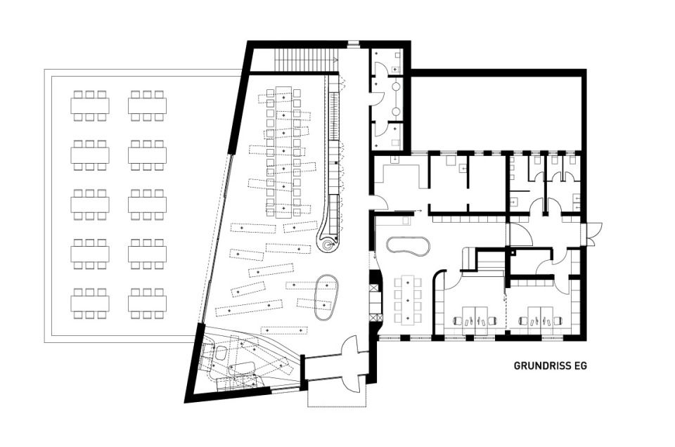 Grundriss Vinothek