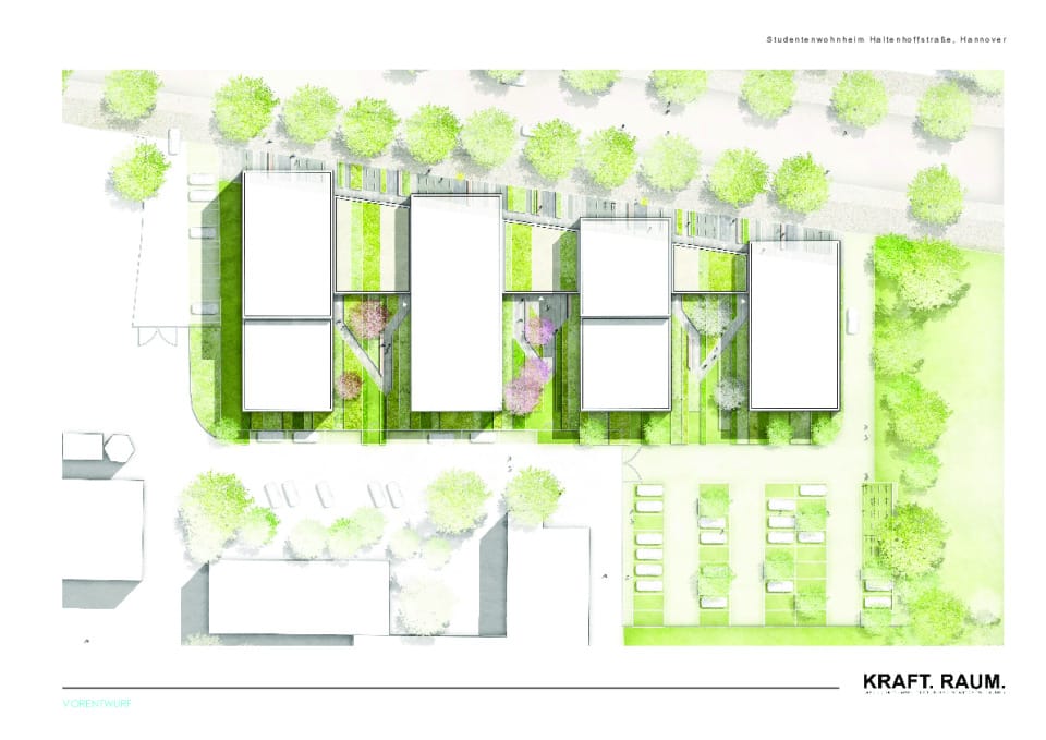 Lageplan (Landschaftsarchitekten: KRAFT.RAUM. Landschaftsarchitektur und Stadtentwicklung, Düsseldorf)
