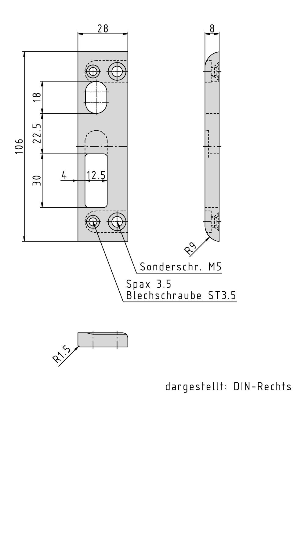 STABILO ® Schließblechsystem SBL Decora 28, KFV AS 2602