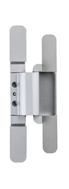 Puristische Optik beim neuen „PIVOTA® FX2 80 3-D”: Magnetisch gehaltene Abdeckplatten verdecken die Schraubenbereiche bei dem verdeckt liegenden Band für gefälzte Normtüren im Innenbereich. Foto: BaSys