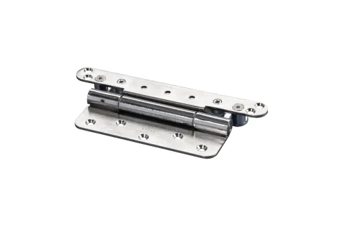 Das „OBJECTA® 2029/160/56 D1” mit „STV 75/56 3-D” mit vernickelter Oberfläche. Werden die Objektbänder wie hier in Kombination mit 3-D-Bandaufnahmen eingesetzt, sind die Türen dreidimensional justierbar. Foto: BaSys