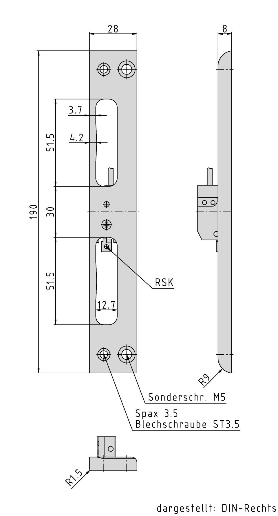 STABILO ® Schließblechsystem SBL Decora 28 2-Loch