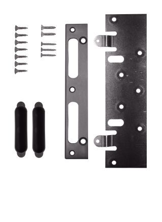 Nachrüst-Set 2 Schließblech 28x170 - silberfarbig