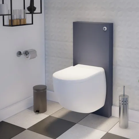 Das kompakte wandhängende WC, die Sanicompact Comfort Box, passt in jedes moderne Bad.
