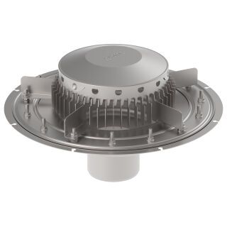 BLÜCHER Dachablauf FREISPIEGEL-Hogh L. D110mm, senkrecht Edelstahl AISI304