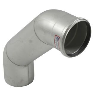 BLÜCHER Europipe Rohrbogen LANG 87.5G, 250 MM, D75MM Edelstahl AISI304