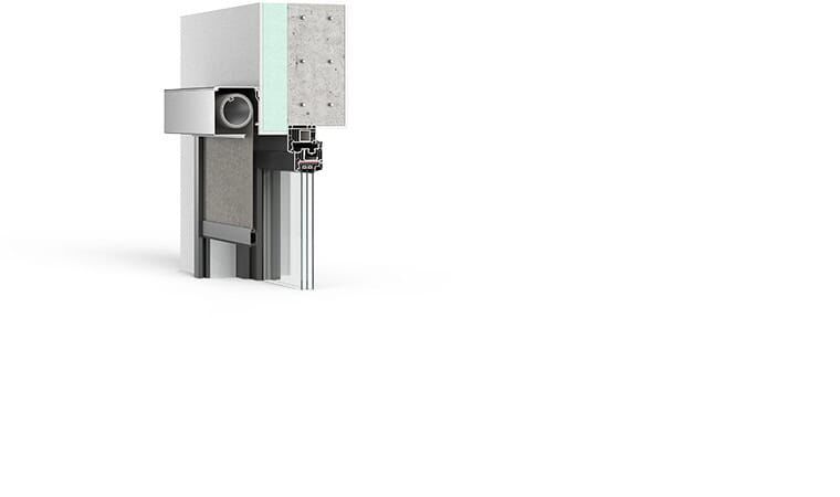 ZIP-Screen Vorbaukasten 90° abgeschrägt