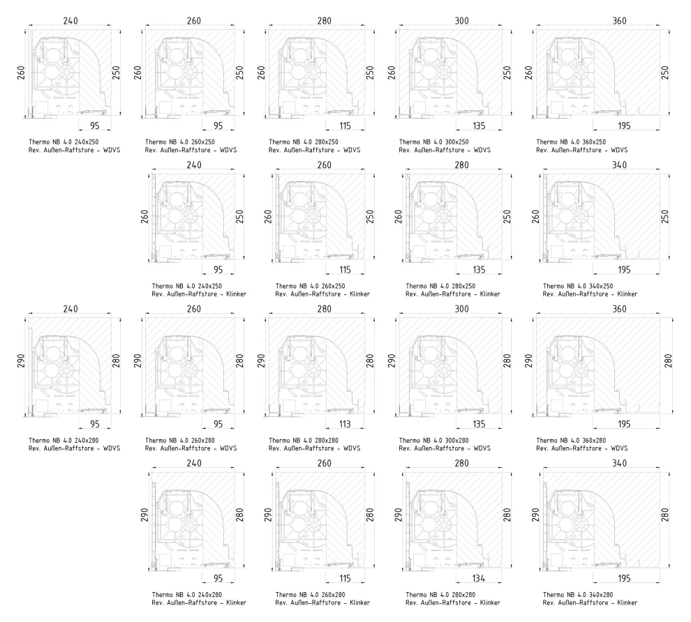 Thermo NB 4.0® TR Raffstore (Revision Außen)