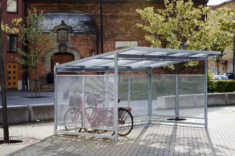 Fahrrad-Unterstand Nova mit geradem Dach