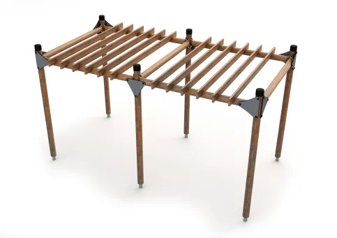 Pergola mit 2 Sektionen