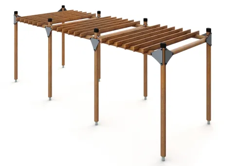 Pergola mit 3 Sektionen