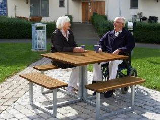 Bank-Tisch-Kombination Skagen inklusiv