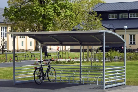 Fahrrad-Unterstand Capella mit gewölbtem Dach