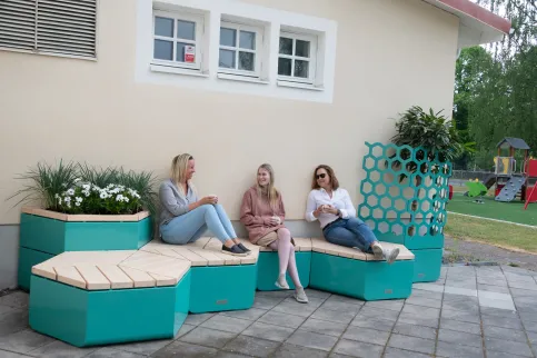 Modulgruppe mit Pflanzgefäß Serie Rosenlund