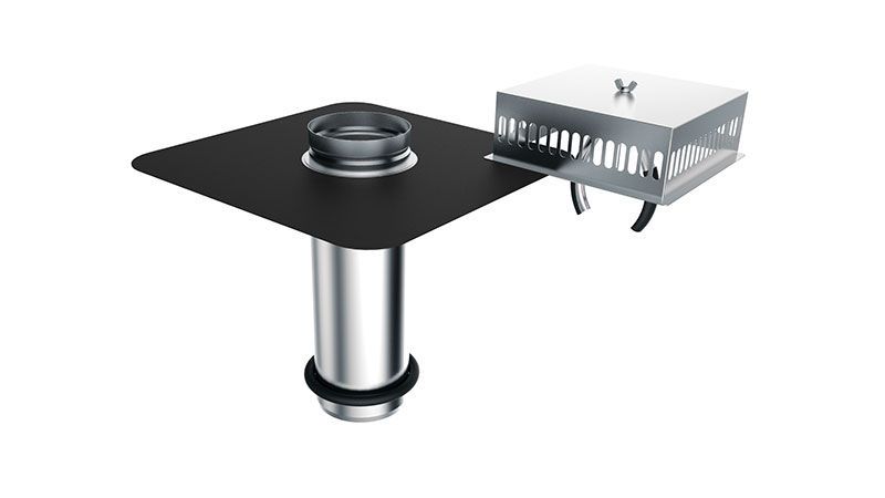 CARLISLE® Notüberlauf, vertikal, mit Hertalan-Manschette