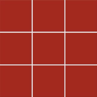 10x10x0,65 Plural feuerrot Mosaikbogen 30x30