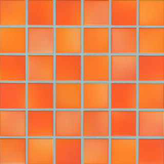 5x5x0,65 Fresh sunset orange-mix R11/C Mosaikbogen 30x30