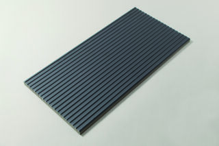 50x25x1,25 Rillenplatte neutral 1 C tiefschwarz