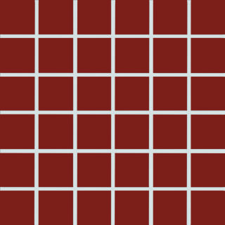 5x5x0,65 Plural oxidrot aktiv Mosaikbogen 30x30