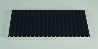 12,5x25x1,25 Rillenplatte neutral 1 C tiefschwarz