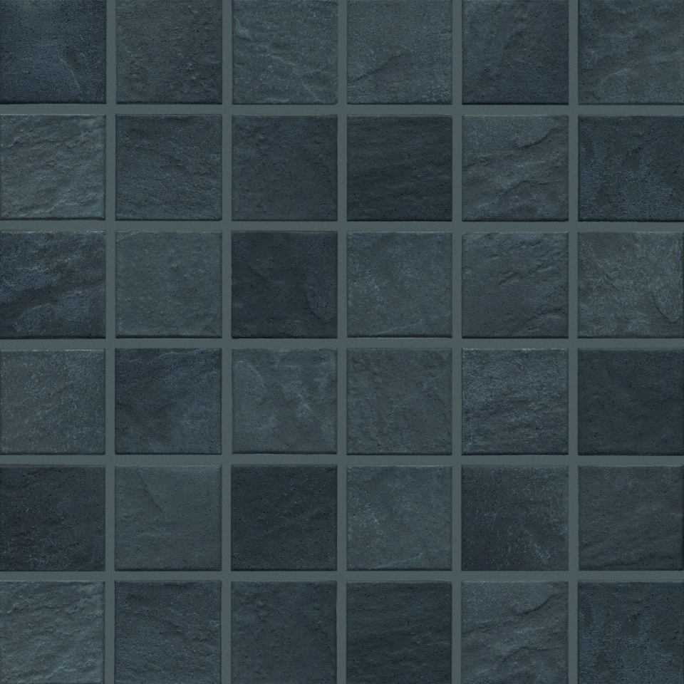 5x5x0,65 Basic-stone schwarz R10/B Mosaikbogen 30x30