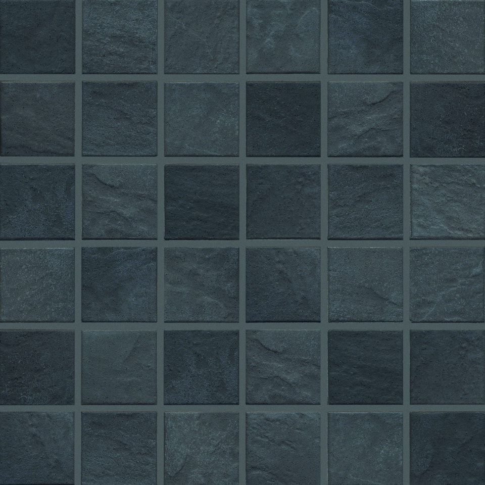 5x5x0,65 Basic-stone schwarz R10/B Mosaikbogen 30x30
